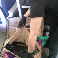 Жінка заховала дитину у валізу