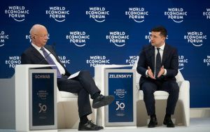 Was berichtete Präsident der Ukraine in Davos
