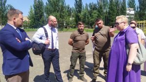 Литовцы помогают восстановить школу в Авдеевке