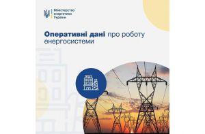 Оперативні дані про роботу енергосистеми України на 19 квітня 2022 року