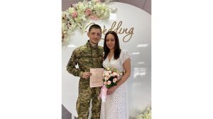 Перша весільна церемонія у відновленому залі Бучанського відділу ДРАЦС