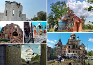 Los ruscistas destruyeron y dañaron casi 200 iglesias en Ucrania, porque son impíos