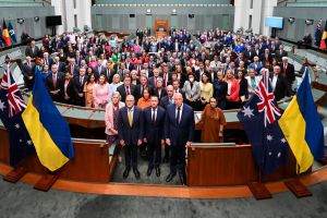 Акція солідарності з Україною — у парламенті Австралії