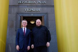 Голова Верховної Ради України Руслан Стефанчук зустрівся із Генеральним секретарем НАТО Єнсом Столтенбергом