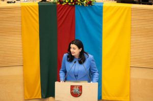 Іванна Климпуш-Цинцадзе виступила в литовському Сеймі і закликала посилити підтримку України