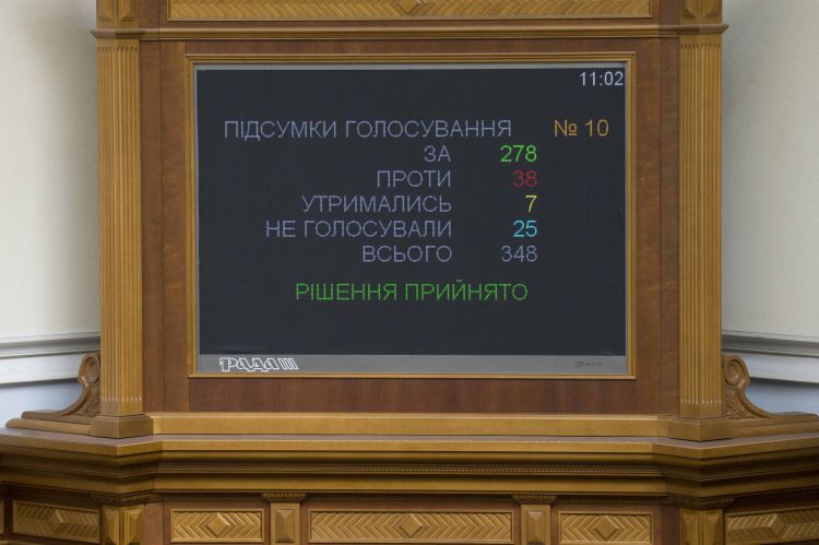 ВРУ прийняла в цілому закон про українську мову