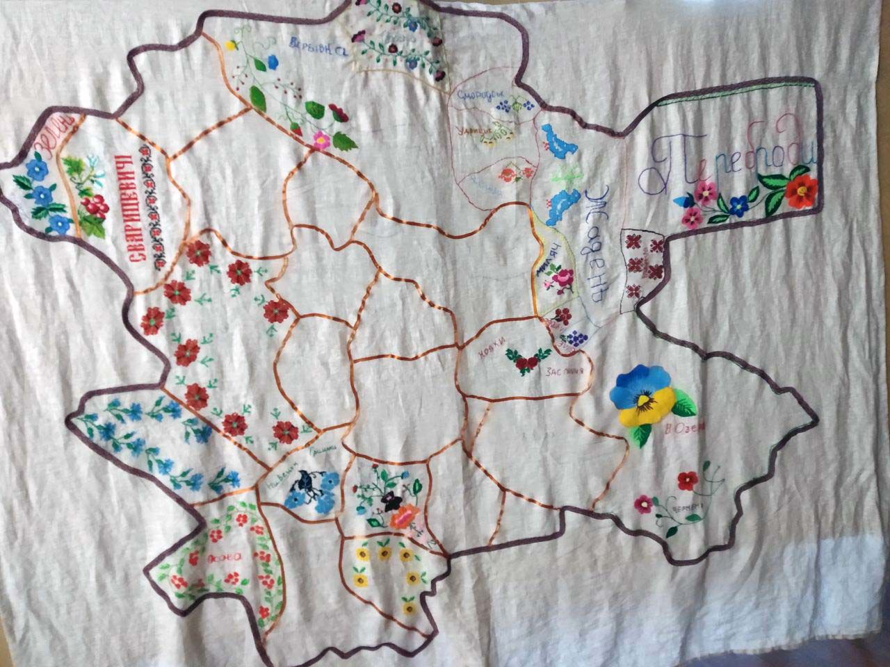 Вишиватимуть мапу Дубровицького району