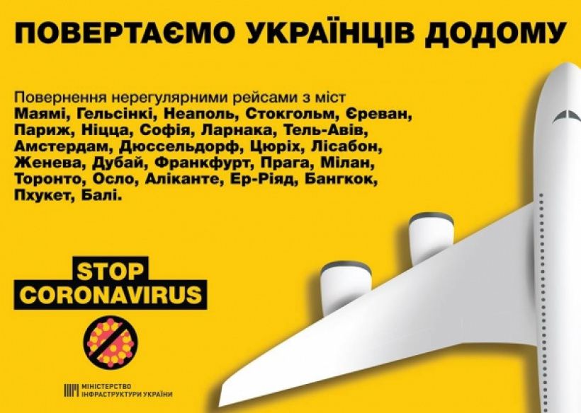 Для українців, які хочуть повернутися додому, заплановано нові рейси