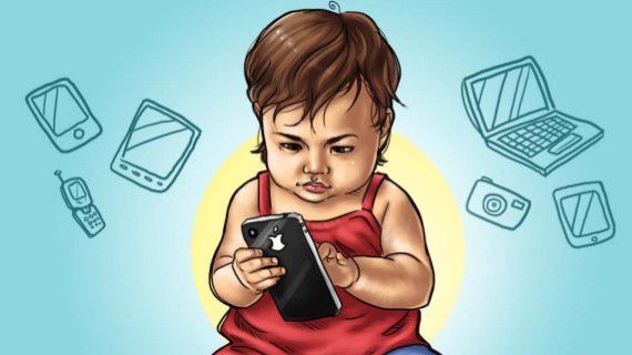 Как оторвать малышей от мобильного?