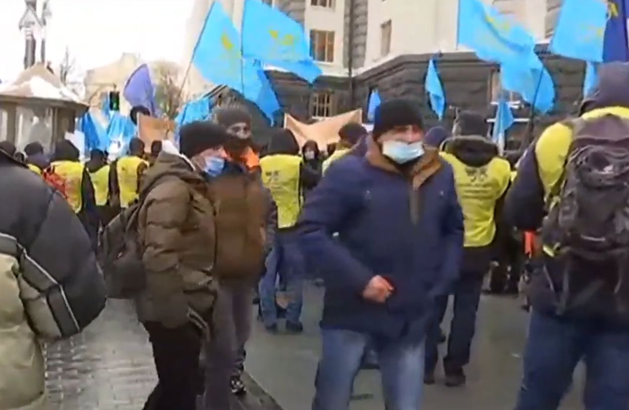 Київ: Під Кабмін вийшли залізничники