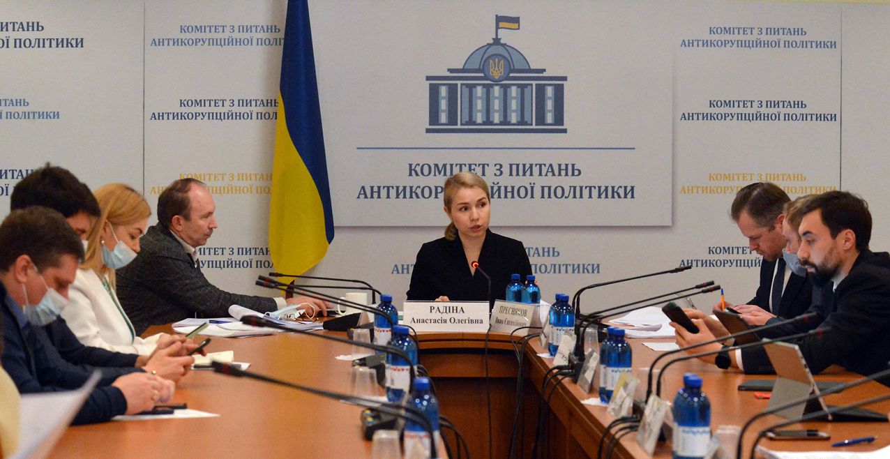 Анастасия Радина во время заседания