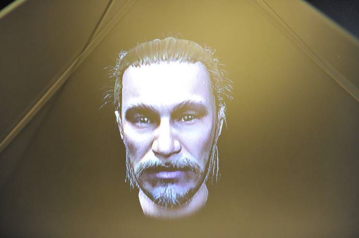 У Софії Київській показали 3D-голограму обличчя Ярослава Мудрого