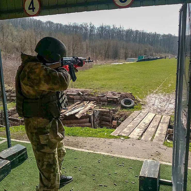 Полтава: Резервисты тренировались вместе с участниками боевых действий