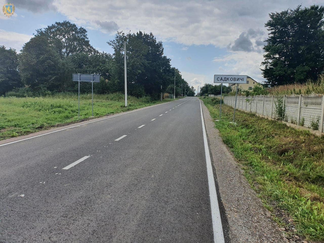Львівщина: Завершили реконструкцію дороги, що з’єднує дві державні магістралі