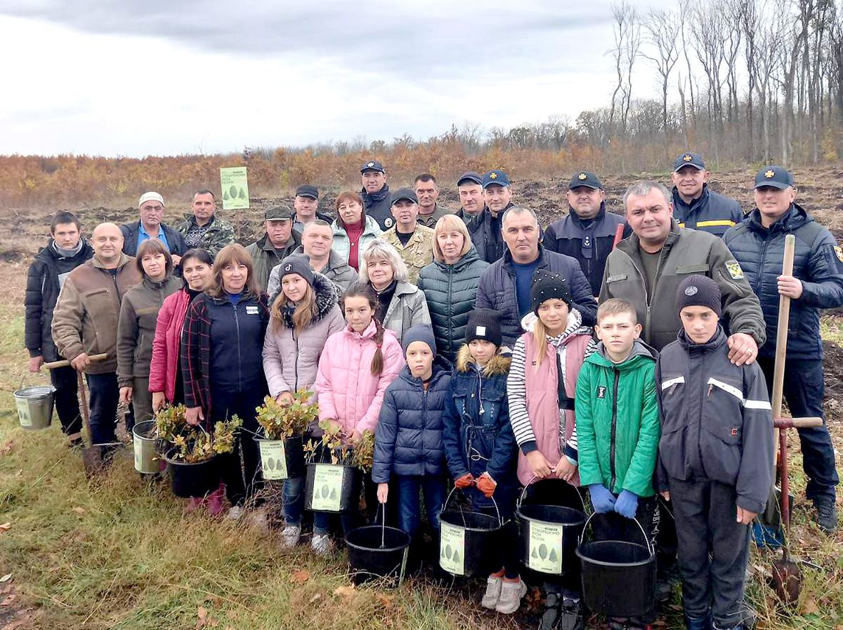 Кировоградщина: Акция «Создаем леса вместе» — чтобы урочище зазеленело