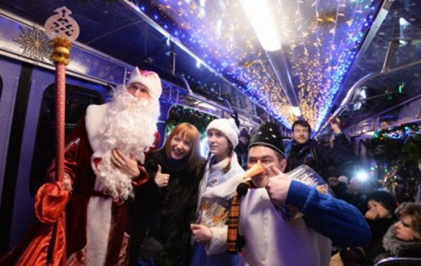 Киев: Встретили новогоднюю ночь в метро