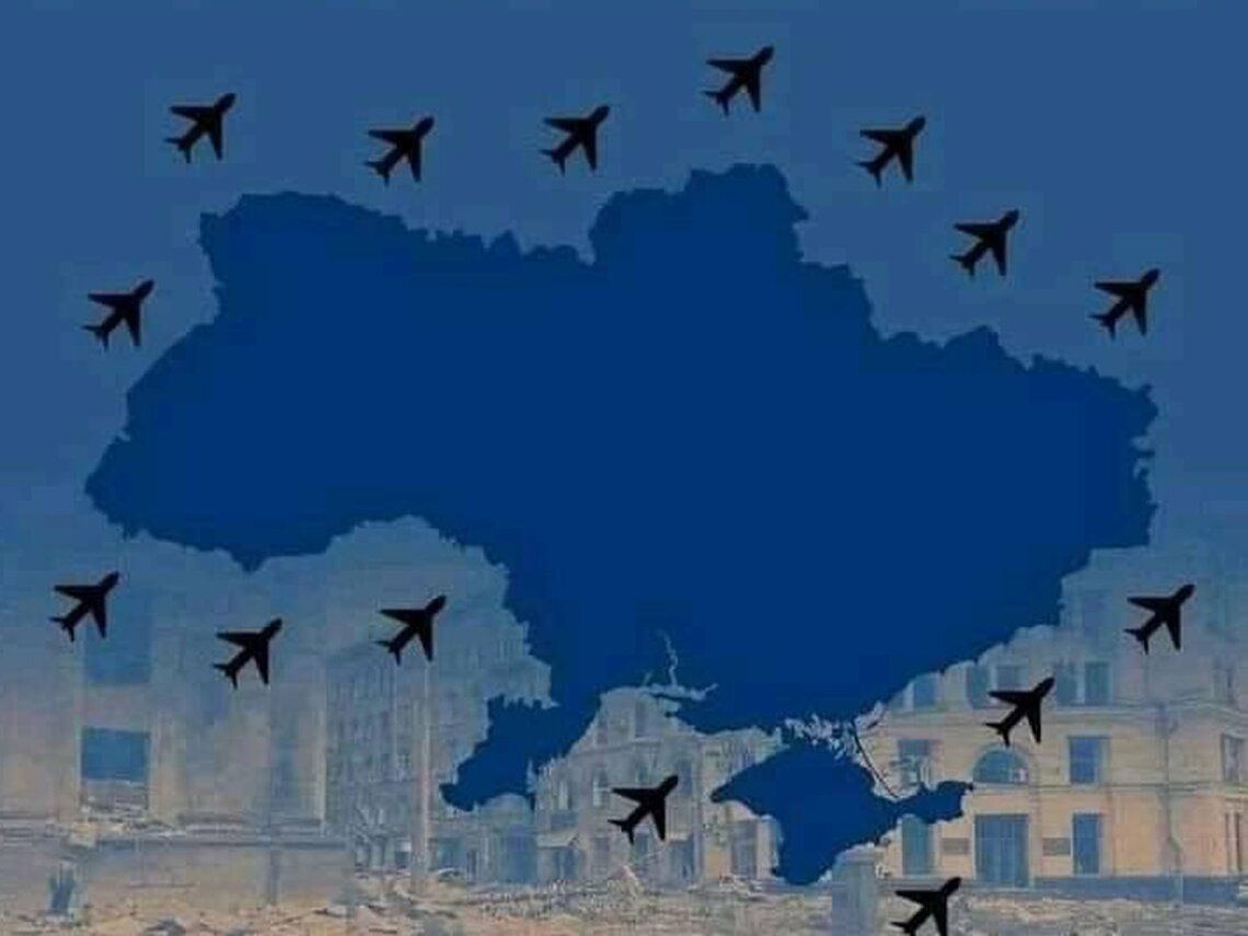 Closing skies over Ukraine means stopping terror attacks on peaceful population!