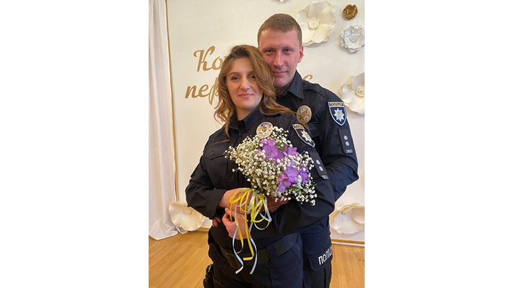 У Вишгородському районі Київщини привітали нову поліцейську родину