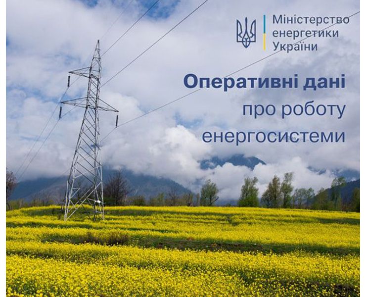 Робота енергосистеми України 22 червня 2022 року