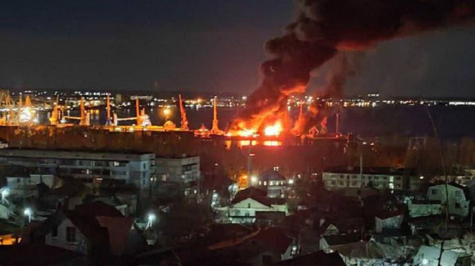 У Криму знищено великий десантний корабель «Новочеркаськ», – Командування Повітряних сил ЗСУ