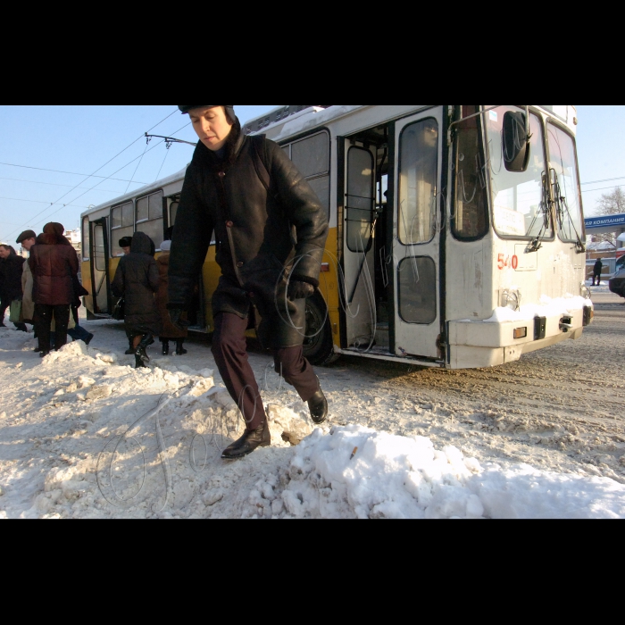 21 декабря 2009 Киев, снежные заносы на Шулявке.