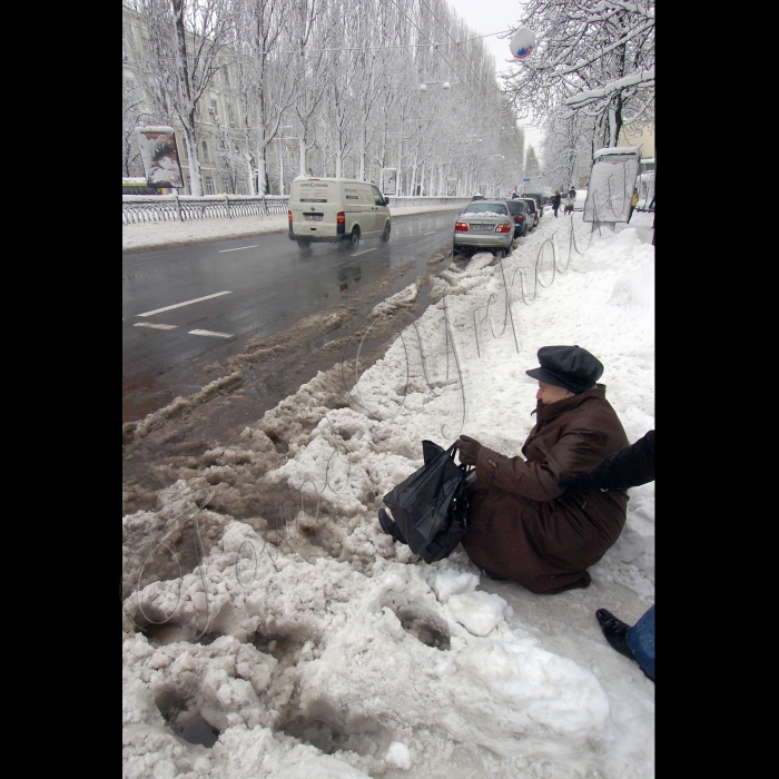 29 грудня 2009 Київ, сильний снігопад.
