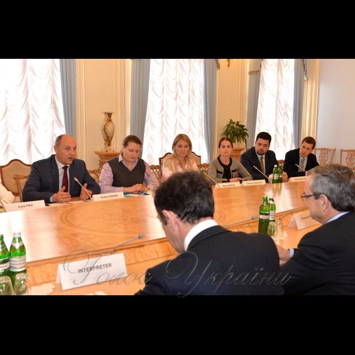 6 квітня 2017 зустріч Голови Верховної Ради України Андрія Парубія з Президентом Парламентської асамблеї НАТО Паоло Аллі.