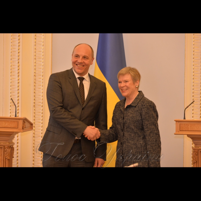 7 квітня 2017 зустріч Голови Верховної Ради України Андрія Парубія з Заступником Генерального Секретаря НАТО Роуз Геттемюллер.