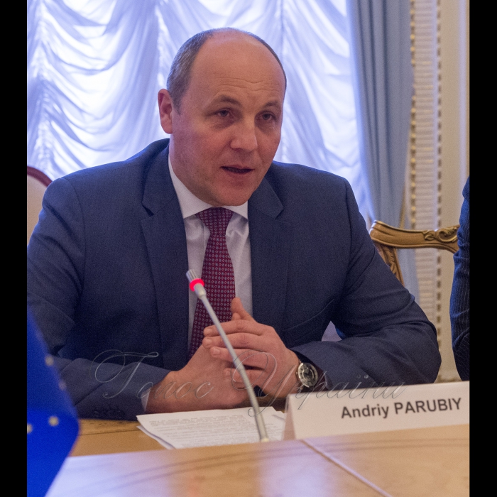 6 березня 2018 зустріч Голови Верховної Ради України Андрія Парубія з членом Європейського Парламенту Ельмаром Броком. 
