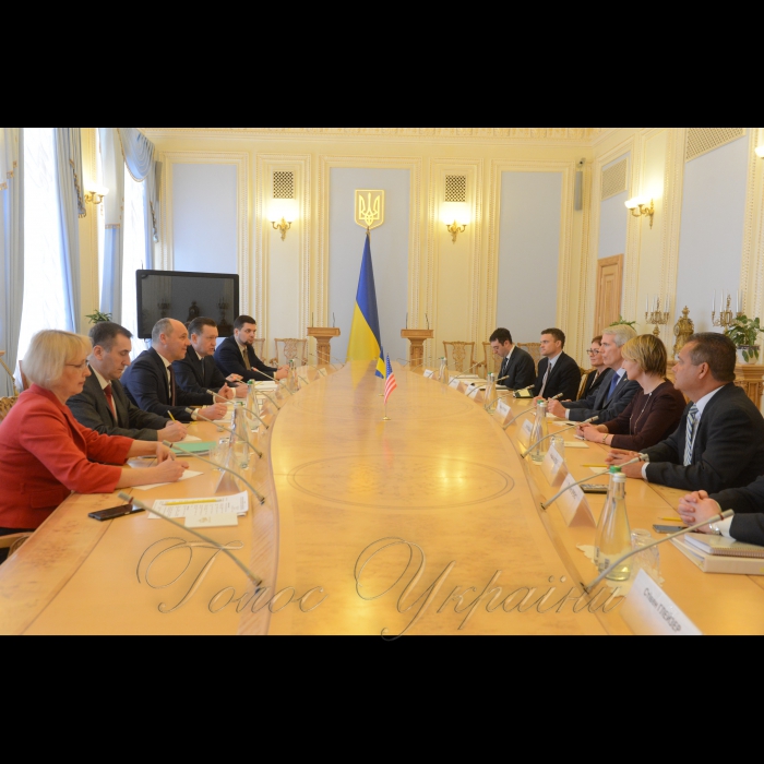 5 квітня 2018 зустріч Голови Верховної Ради України Андрія Парубія з Сенатором Конгресу Сполучених Штатів Америки Робом Портманом.
