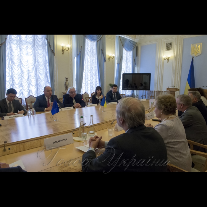 6 квітня 2018 зустріч Голови Верховної Ради України Андрія Парубія з делегацією Комітету Європейського Парламенту у закордонних справах.