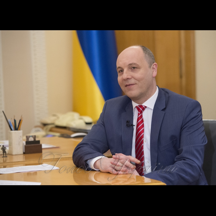 6 квітня 2018 Голова Верховної Ради України Андрій Парубій в інтерв’ю телеканалу РАДА.