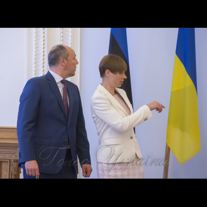 22 травня 2018 зустріч Голови Верховної Ради України Андрія Парубія з Президентом Естонської Республіки Керсті Кальюлайд.