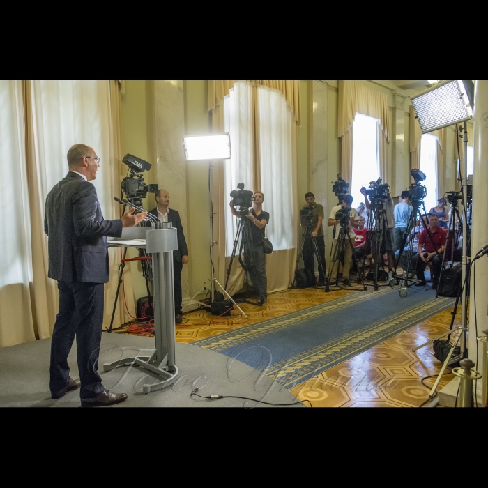3 вересня 2018 брифінг Голови Верховної Ради України Андрія Парубія