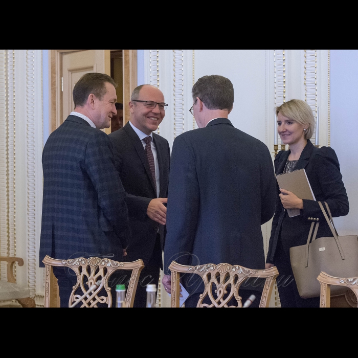 12 вересня 2018 зустріч Голови Верховної Ради України Андрія Парубія з Послом з особливих доручень Державного департаменту США з питань міжнародної свободи релігій Семом Браунбеком.