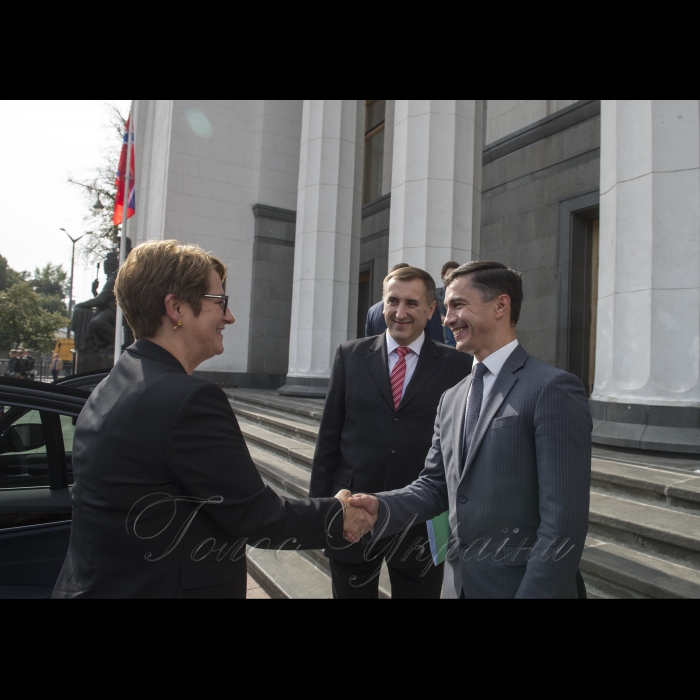 18 вересня 2018 зустріч Голови Верховної Ради України Андрія Парубія з Головою Стортингу Королівства Норвегія Тоне Вілхелмсен Трьоен.