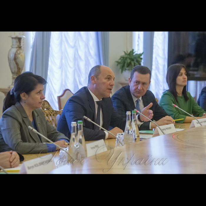 16 жовтня 2018 зустріч Голови Верховної Ради України Андрія Парубія з Президентом Парламентської асамблеї НАТО Расою Юкнявічєнє