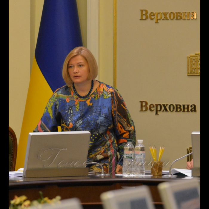 4 лютого 2019 погоджувальна Ради у Верховній Раді України.
Ірина Геращенко.