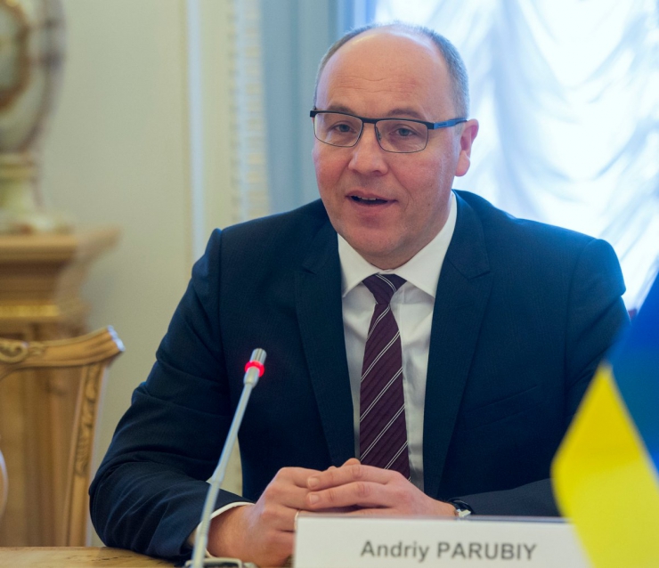 19 лютого 2019 зустріч Голови Верховної Ради України Андрія Парубія з Президентом Європейської Ради Д.Туском.