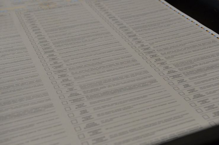 21 березня 2019 демонстрація процесу друкування виборчих бюлетенів для голосування в день чергових виборів президента України 31 березня 2019 року на Державному підприємстві «Поліграфічний комбінат «Україна».
