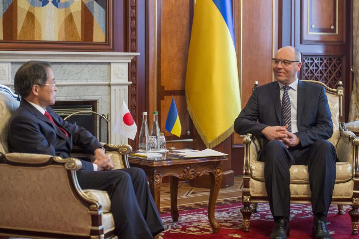Голова Верховної Ради України Андрій Парубій зустрівся з новопризначеним Надзвичайним і Повноважним Послом Японії в Україні Такаші Кураі