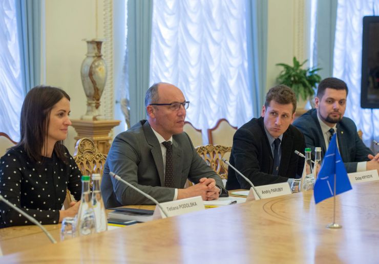 21 травня 2019 зустріч Голови Верховної Ради України Андрія Парубія із Заступником Генерального секретаря НАТО з політичних питань та політики безпеки Послом Алехандро Альваргонсалесом.