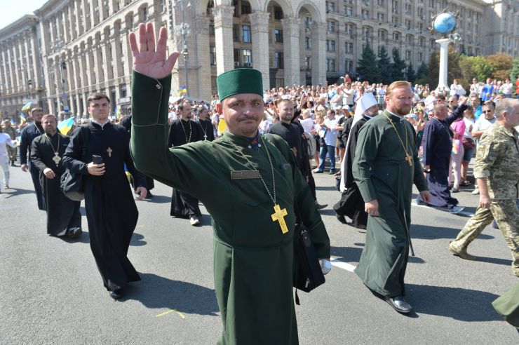 У День Незалежності в Києві пройшла хода учасників російсько-української війни.