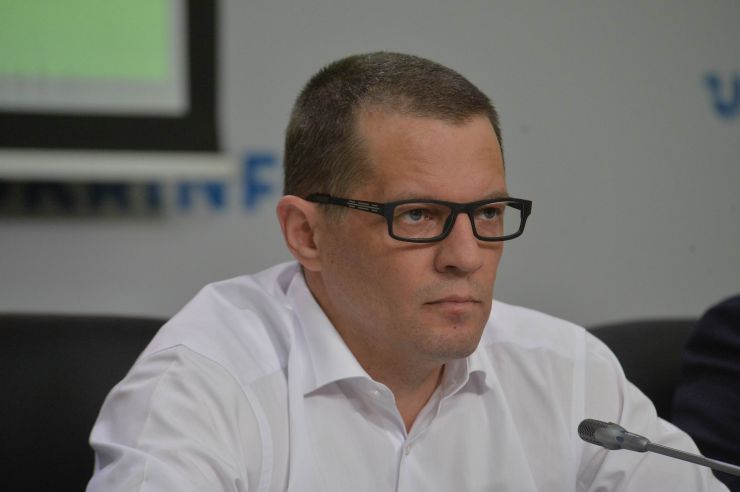 Прес-конференція звільненого журналіста Романа Сущенка.