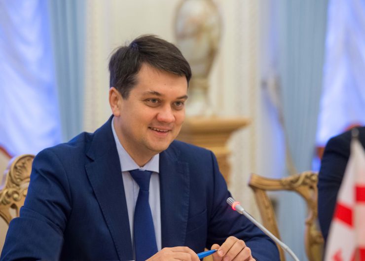 Голова Верховної Ради України Дмитро Разумков зустрівся з Прем'єр-міністром Грузії Георгіем Гахарія