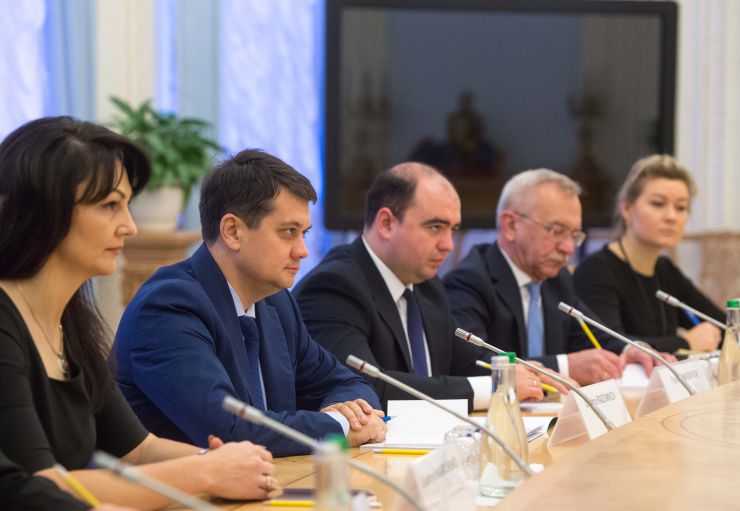 Голова Верховної Ради України Дмитро Разумков зустрівся з Прем'єр-міністром Грузії Георгіем Гахарія