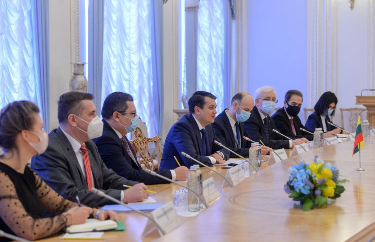 Зустріч Голови Верховної Ради України Дмитра Разумкова з Президентом Литви Гітанасом Наусєдою