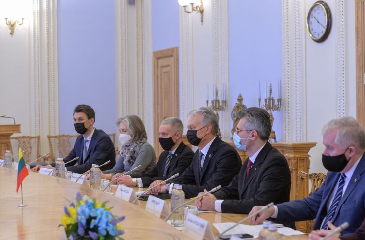 Зустріч Голови Верховної Ради України Дмитра Разумкова з Президентом Литви Гітанасом Наусєдою