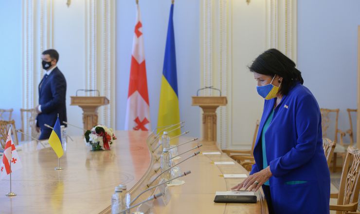  Зустріч Голови Верховної Ради України Дмитра Разумкова з Президентом Грузії Саломе Зурабішвілі