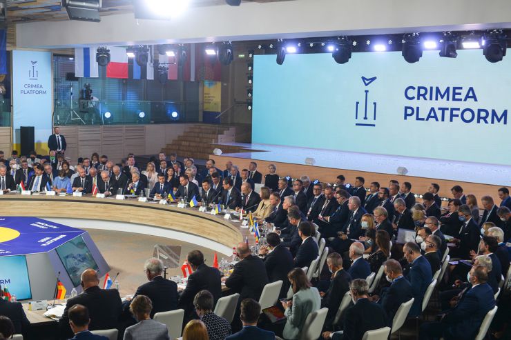 Голова Верховної Ради України Дмитро Разумков взяв участь в інавгураційному Саміті Кримської платформи.